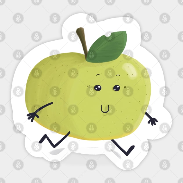 Apple Sticker by Lolopouet